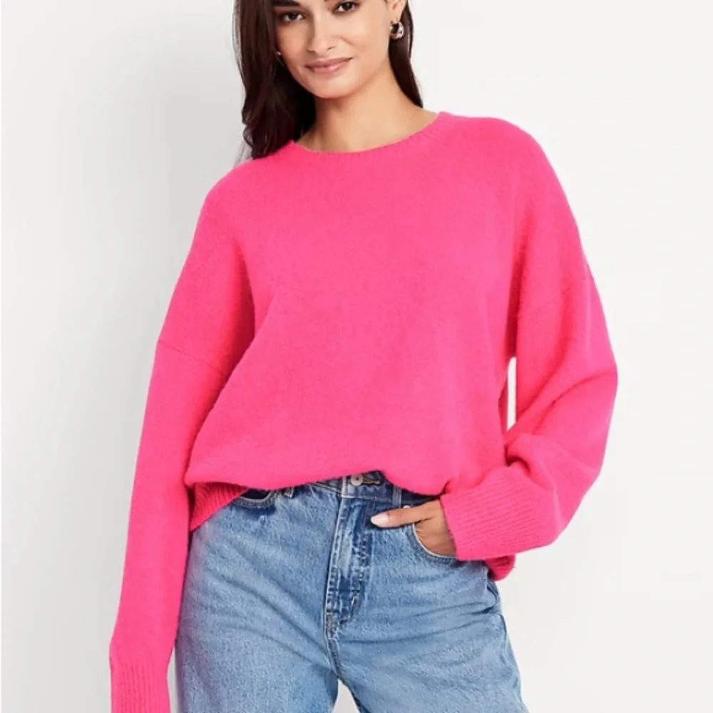 Wool-Blend Crew-Neck Sweater - Picture 1 of 5